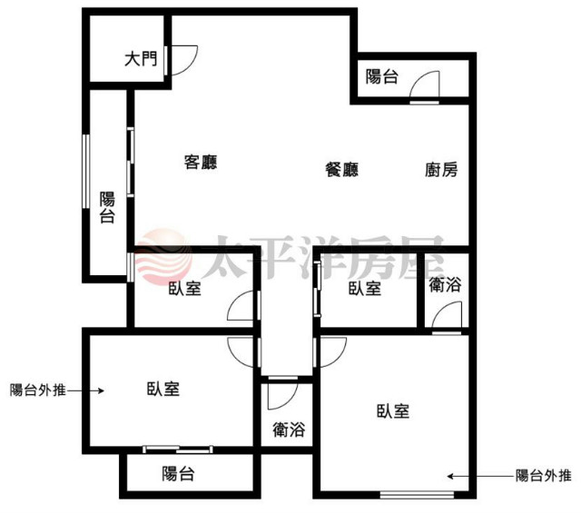 國泰邊間四房華廈,台北市松山區民權東路三段