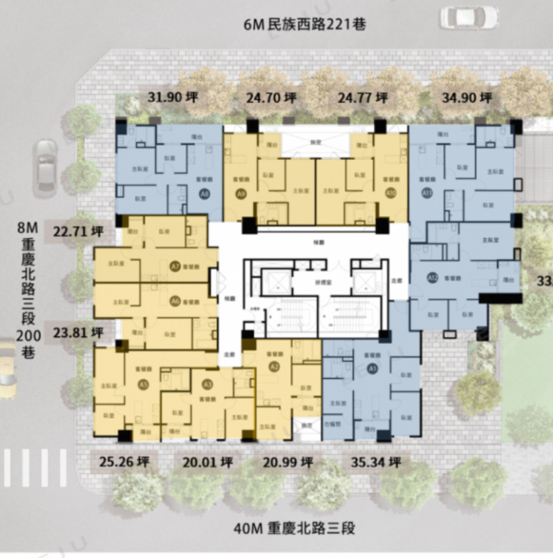 大同區當代1號院預售屋,台北市大同區民族西路